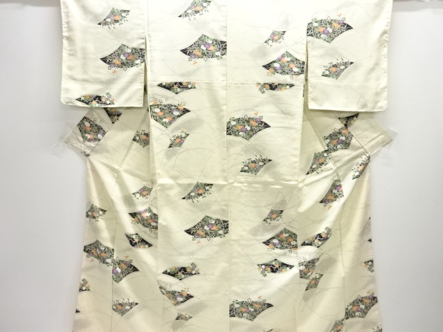 JAPANESE KIMONO / KOMON / FLORAL PLANTS